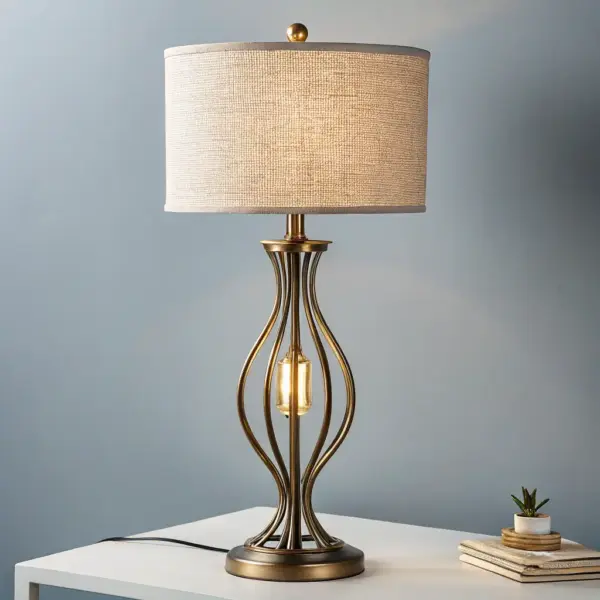 Vintage Glass Table Lamp